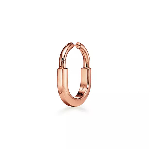 Tiffany Lock Collection Medium Rose Gold Earrings – Iconic Padlock-Inspired Design | Luxury Jewelry