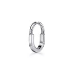 Tiffany Lock Small White Gold Earrings — Hoop earrings inspired by the iconic padlock | Luxury Jewelry