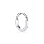 Tiffany Lock Small White Gold Earrings — Hoop earrings inspired by the iconic padlock | Luxury Jewelry