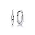 Tiffany Lock Small White Gold Earrings — Hoop earrings inspired by the iconic padlock | Luxury Jewelry