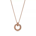 T1 Series Iconic Round Pendant Necklace in White Gold – Luxury Jewelry