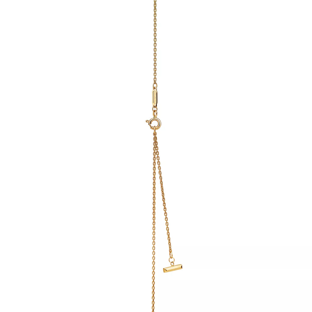 Tiffany & Co. Tiffany T Wire Circle Yellow Gold Pendant Necklace