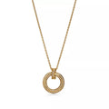 Tiffany & Co. Tiffany T Wire Circle Yellow Gold Pendant Necklace