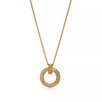 Tiffany & Co. Tiffany T Wire Circle Yellow Gold Pendant Necklace