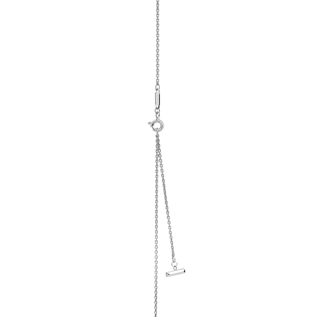 T1 Series Iconic Round Pendant Necklace in White Gold – Luxury Jewelry