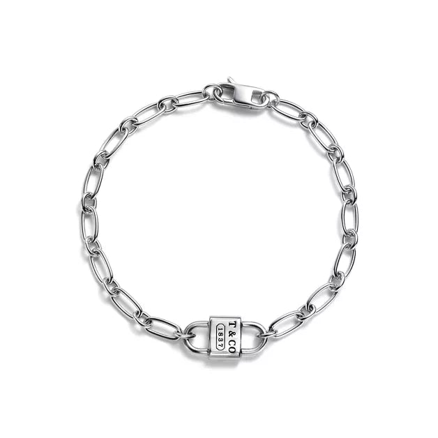 Tiffany & Co. Tiffany Collection Small Double-Lock Bracelet in Silver