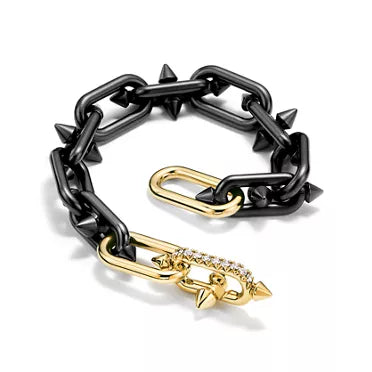 Tiffany Titan by Pharrell Williams Spike Link bracelet in yellow gold.