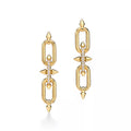 Tiffany Titan by Pharrell Williams Large Gold Link Earrings—"Poseidon's Trident" Motif Drop Earrings | Bold, Statement Luxury Jewelry