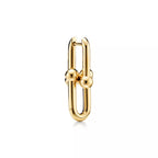 Tiffany & Co. HardWear Large Link Earrings — Luxurious Gold Studs with Graduated Link Sizes