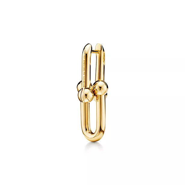Tiffany & Co. HardWear Large Link Earrings — Luxurious Gold Studs with Graduated Link Sizes