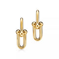 Tiffany & Co. HardWear Large Link Earrings — Luxurious Gold Studs with Graduated Link Sizes