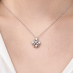 Tiffany & Co. Schlumberger® Sixteen Stone X Pendant Necklace in Platinum