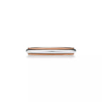 Tiffany. Together Milgrain Ring — Rose Gold Two-Tone Wedding Band