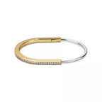 Tiffany & Co. Tiffany Lock Narrow Bracelet in Platinum