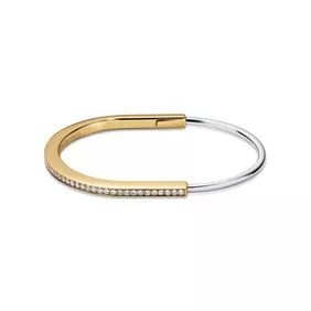 Tiffany & Co. Tiffany Lock Narrow Bracelet in Platinum