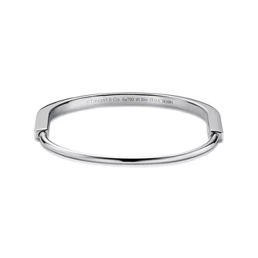 Tiffany & Co. Tiffany Lock Narrow Bracelet in Platinum