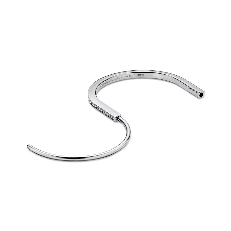 Tiffany & Co. Tiffany Lock Narrow Bracelet in Platinum