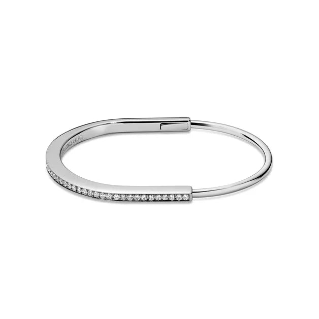 Tiffany & Co. Tiffany Lock Narrow Bracelet in Platinum
