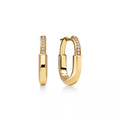 Tiffany. Lock earrings, yellow gold | Luxury padlock-motif stud earrings, women's fine jewelry