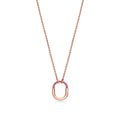 Tiffany & Co. Tiffany Lock Rose Gold Necklace — Small Padlock Pendant
