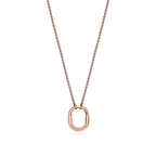 Tiffany & Co. Tiffany Lock Rose Gold Necklace — Small Padlock Pendant