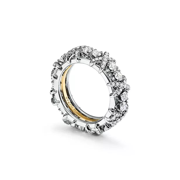 Tiffany Schlumberger Sixteen Stone Ring — Platinum Eternity Ring
