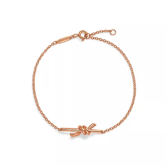 Tiffany & Co. Tiffany Knot Rose Gold Chain Bracelet