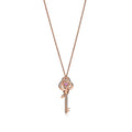 Tiffany & Co. Tiffany Knot Rose Gold Key Pendant Necklace — Mini Keys Collection