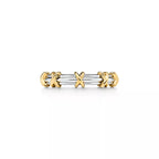 Tiffany Schlumberger Sixteen Stone all-metal ring—X-motif band