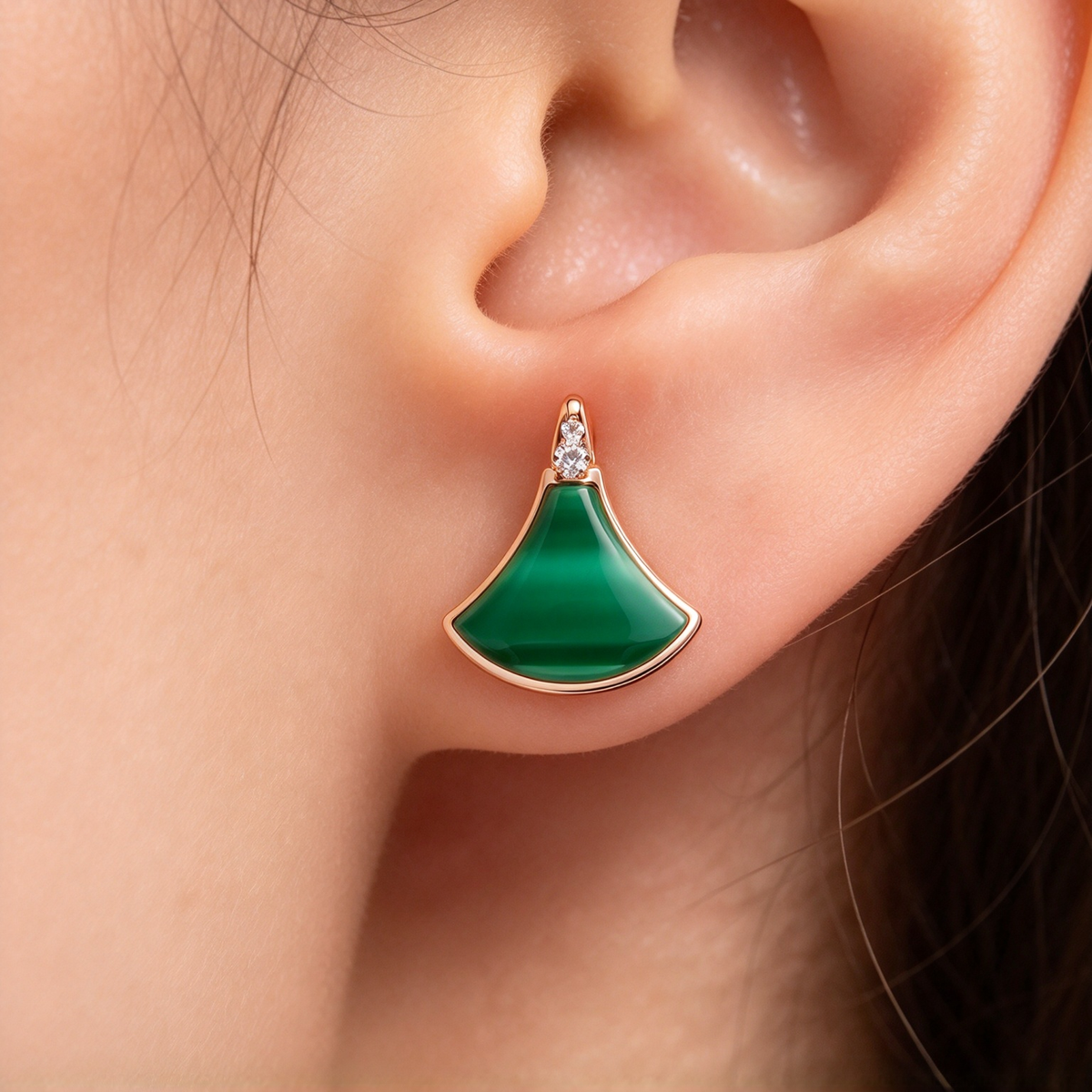 BVlgari DIVAS' DREAM Collection Stud Earrings — Italian Luxury Jewelry in Rose Gold
