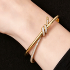 Tiffany Knot Double-Row Gold Bracelet—A Symbol of Enduring Bonds and Timeless Elegance