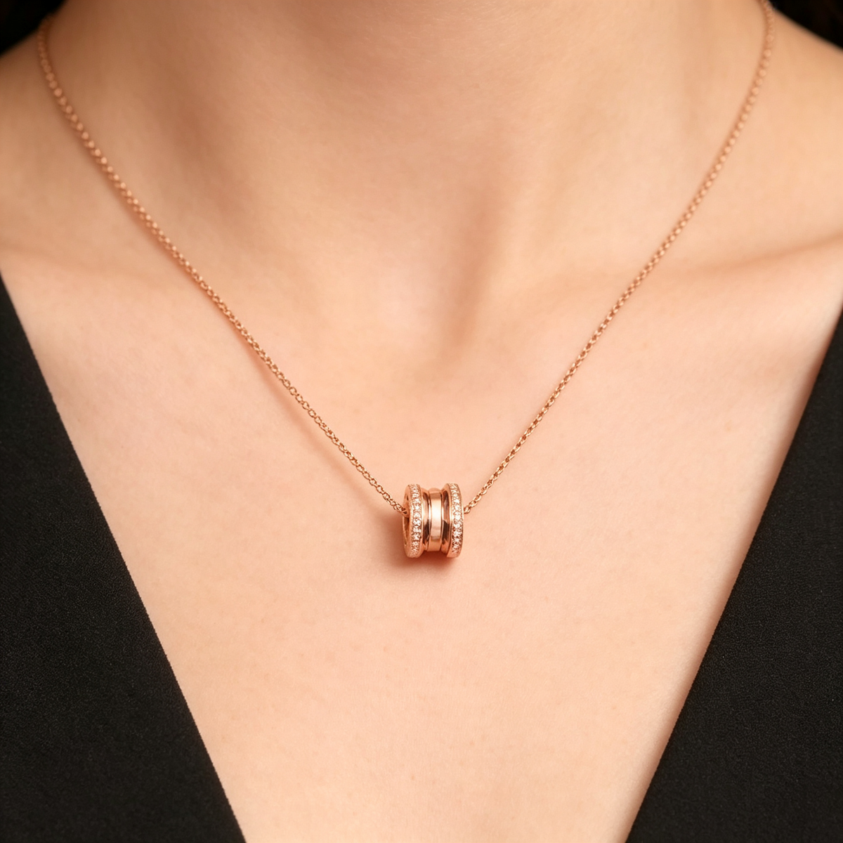 BVlgari B.zero1 Necklace –  Rose Gold