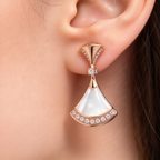 BVlgari DIVAS' DREAM earrings—Italian luxury jewelry in rose gold