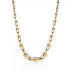 Tiffany HardWear Collection – Gold Gradient Link Necklace – Iconic Gauge Links
