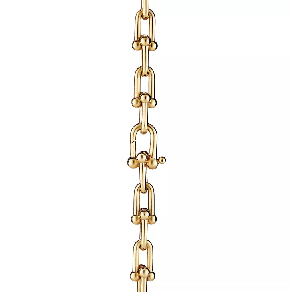 Tiffany HardWear Collection – Gold Gradient Link Necklace – Iconic Gauge Links